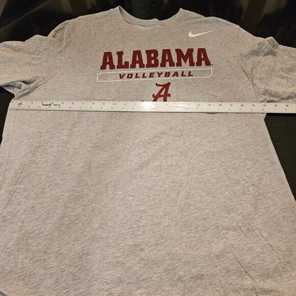 Nike Men's Alabama Volleyball LS Dri-Fit Shirt, Gray, Sz XXL - Picture 6 of 9